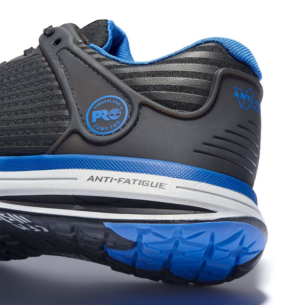 Calçado de Segurança Feminino - Timberland Pro® Drivetrain Comp Toe - AWILX5174 - Pretas/Azuis